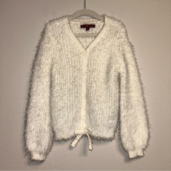 7 For All Mankind Girls‎ White Ivory Sweater Top Size 4T - Picture 1 of 11